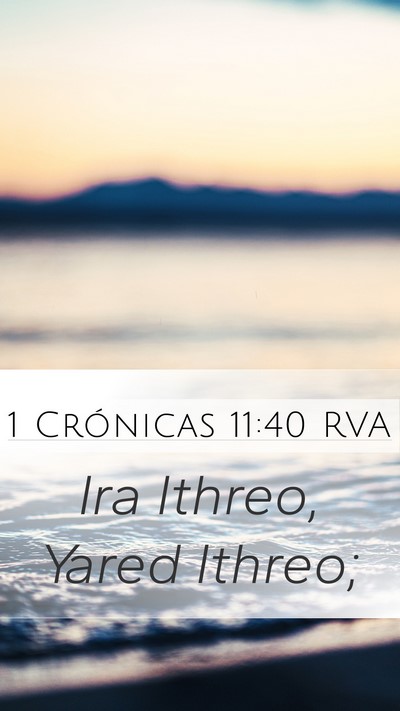 1 Crónicas 11:40 RVA Bible Verse Image