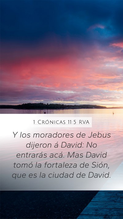 1 Crónicas 11:5 RVA Bible Verse Image