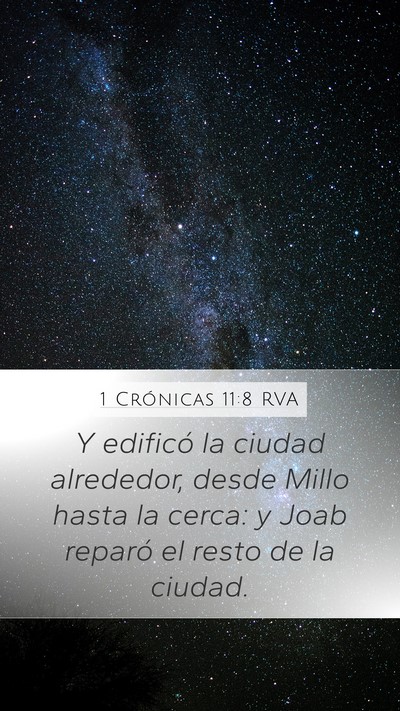 1 Crónicas 11:8 RVA Bible Verse Image