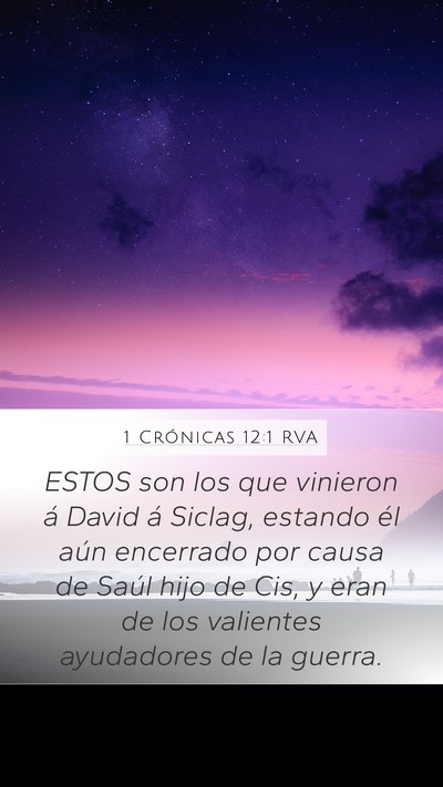 1 Crónicas 12:1 RVA Bible Verse Image