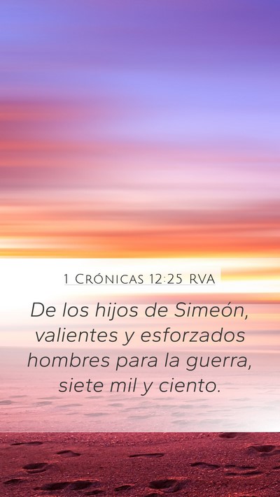 1 Crónicas 12:25 RVA Bible Verse Image