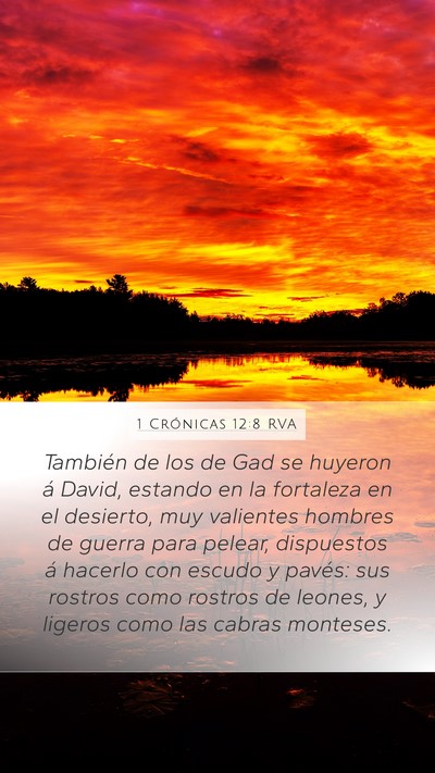 1 Crónicas 12:8 RVA Bible Verse Image