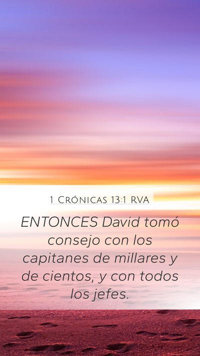 1 Crónicas 13:1 RVA Bible Verse Image