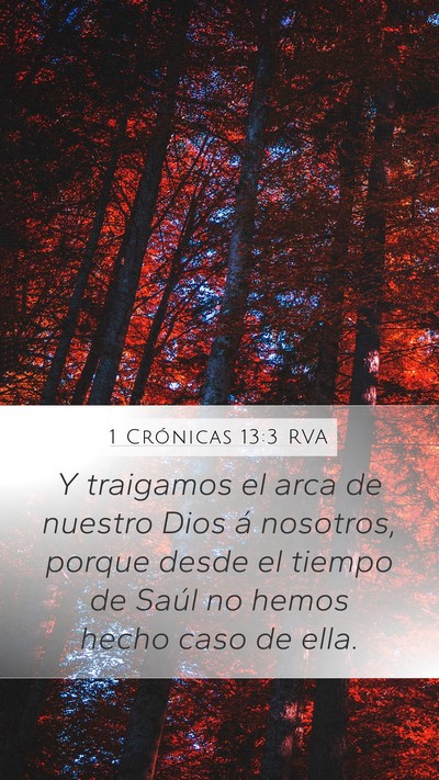 1 Crónicas 13:3 RVA Bible Verse Image