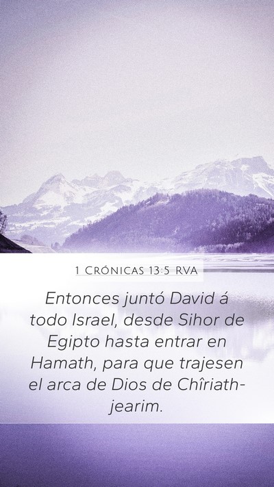 1 Crónicas 13:5 RVA Bible Verse Image