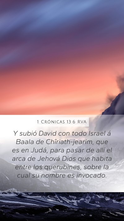 1 Crónicas 13:6 RVA Bible Verse Image