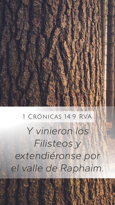 1 Crónicas 14:9 RVA Bible Verse Image