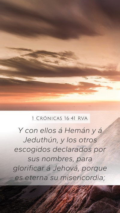 1 Crónicas 16:41 RVA Bible Verse Image