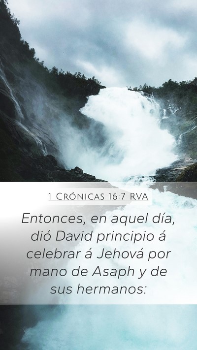 1 Crónicas 16:7 RVA Bible Verse Image