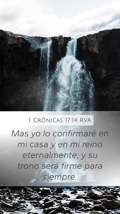 1 Crónicas 17:14 RVA Bible Verse Image