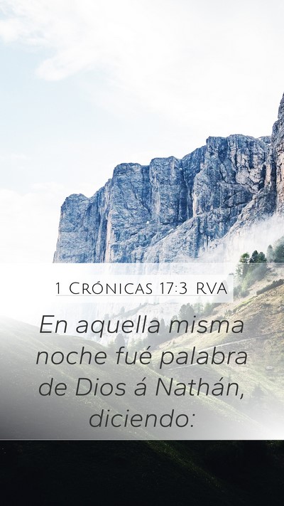 1 Crónicas 17:3 RVA Bible Verse Image