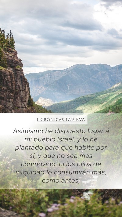 1 Crónicas 17:9 RVA Bible Verse Image