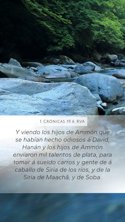 1 Crónicas 19:6 RVA Bible Verse Image