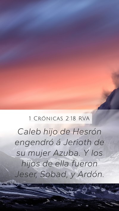 1 Crónicas 2:18 RVA Bible Verse Image