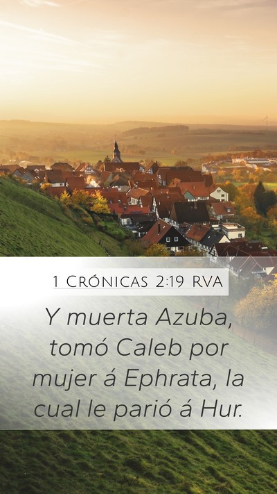 1 Crónicas 2:19 RVA Bible Verse Image