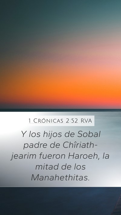 1 Crónicas 2:52 RVA Bible Verse Image