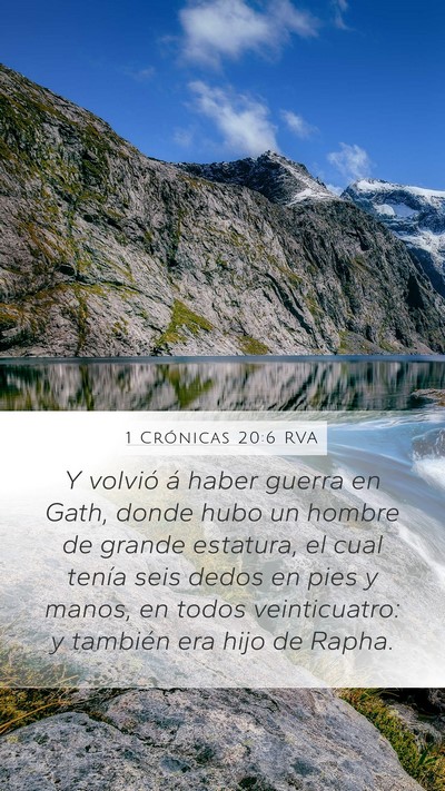 1 Crónicas 20:6 RVA Bible Verse Image