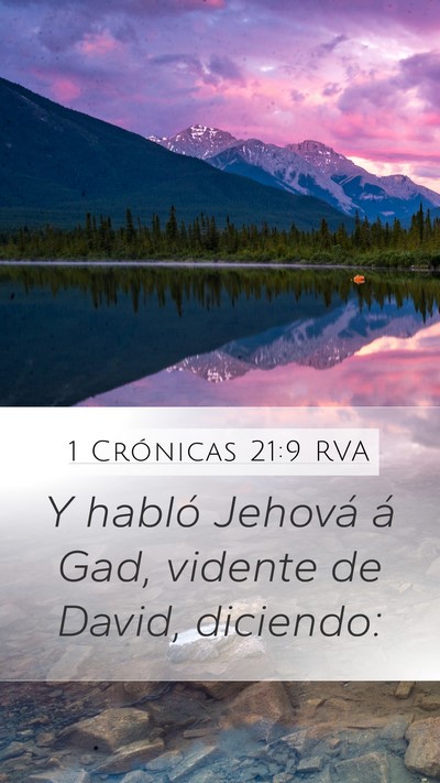 1 Crónicas 21:9 RVA Bible Verse Image