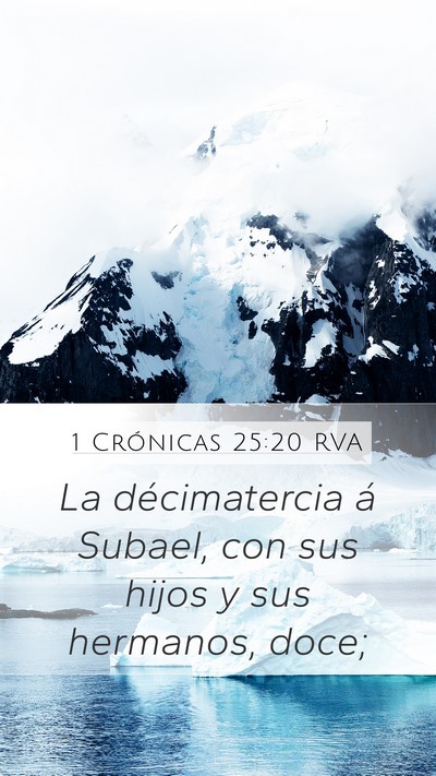 1 Crónicas 25:20 RVA Bible Verse Image