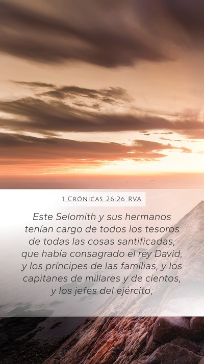 1 Crónicas 26:26 RVA Bible Verse Image