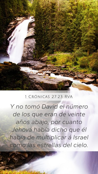 1 Crónicas 27:23 RVA Bible Verse Image