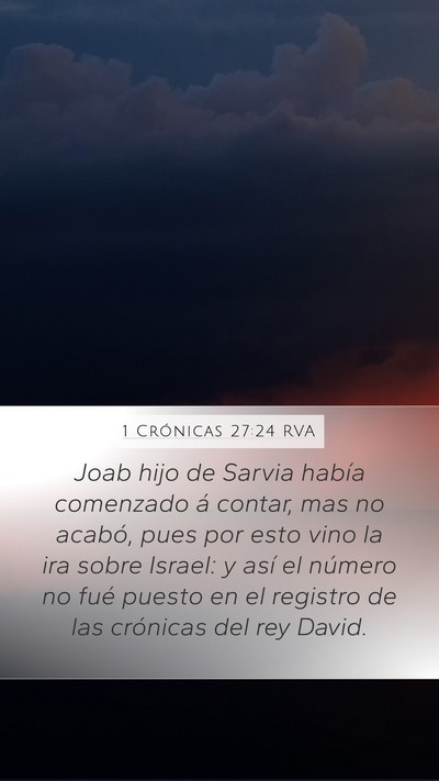 1 Crónicas 27:24 RVA Bible Verse Image
