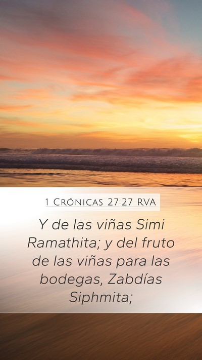 1 Crónicas 27:27 RVA Bible Verse Image