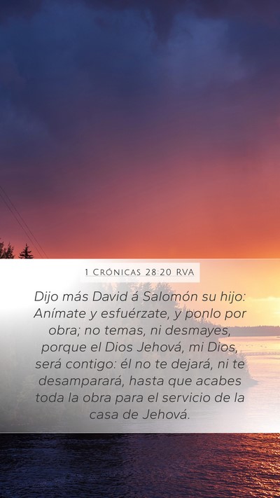 1 Crónicas 28:20 RVA Bible Verse Image