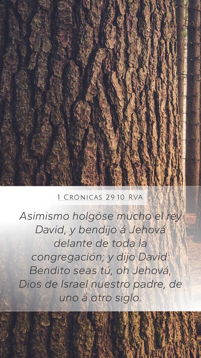 1 Crónicas 29:10 RVA Bible Verse Image