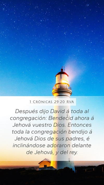 1 Crónicas 29:20 RVA Bible Verse Image