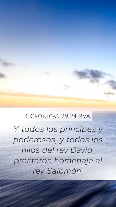 1 Crónicas 29:24 RVA Bible Verse Image