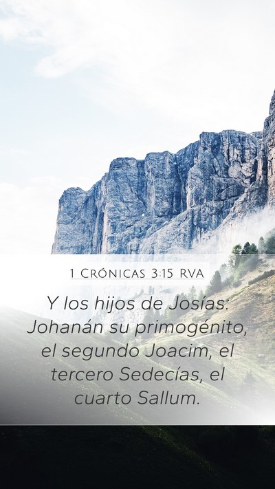 1 Crónicas 3:15 RVA Bible Verse Image