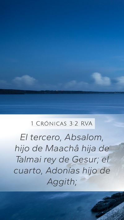 1 Crónicas 3:2 RVA Bible Verse Image