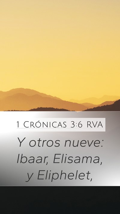 1 Crónicas 3:6 RVA Bible Verse Image