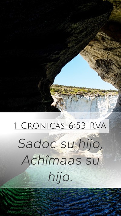 1 Crónicas 6:53 RVA Bible Verse Image