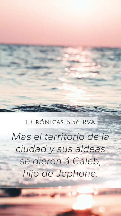 1 Crónicas 6:56 RVA Bible Verse Image