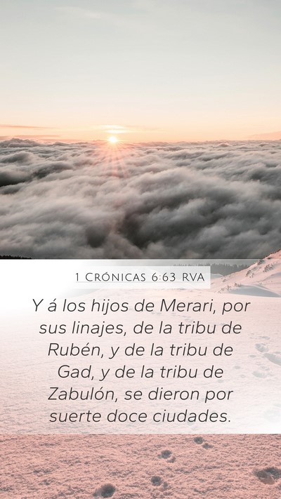 1 Crónicas 6:63 RVA Bible Verse Image