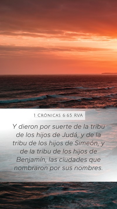 1 Crónicas 6:65 RVA Bible Verse Image