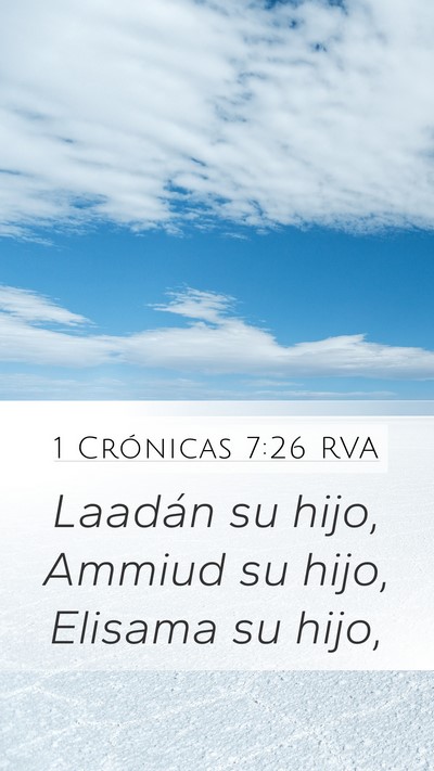 1 Crónicas 7:26 RVA Bible Verse Image