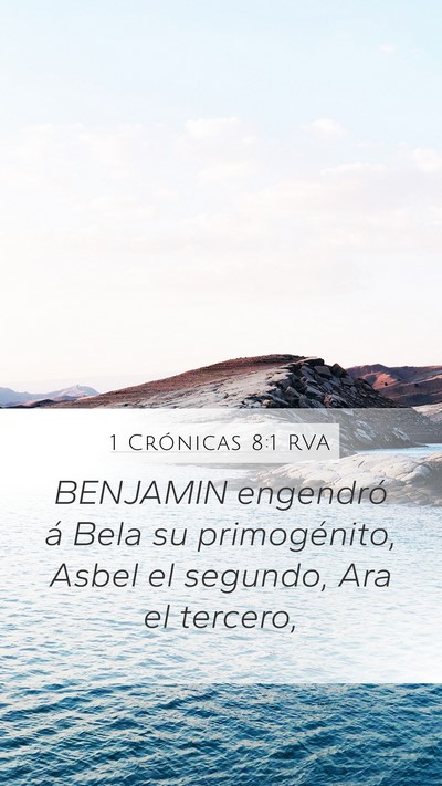 1 Crónicas 8:1 RVA Bible Verse Image