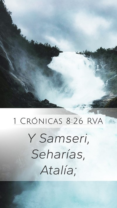 1 Crónicas 8:26 RVA Mobile Phone Wallpaper - Y Samseri, Seharías, - Mobile Bible Verse Wallpaper