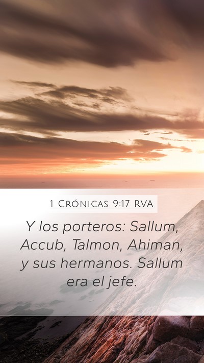 1 Crónicas 9:17 RVA Bible Verse Image