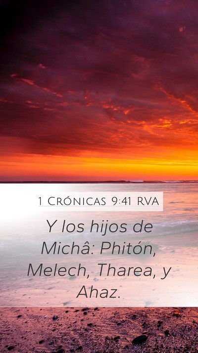 1 Crónicas 9:41 RVA Bible Verse Image