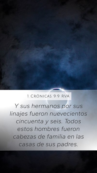 1 Crónicas 9:9 RVA Bible Verse Image