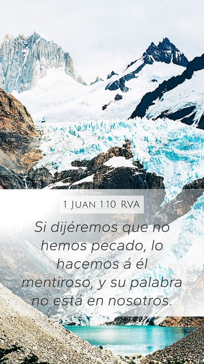 1 Juan 1:10 RVA Bible Verse Image