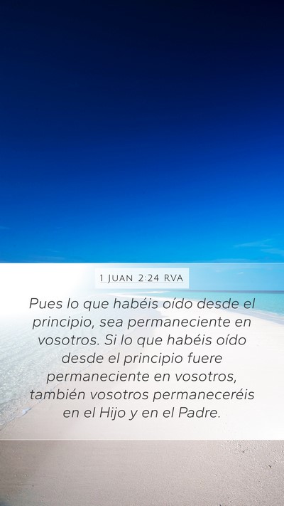 1 Juan 2:24 RVA Bible Verse Image