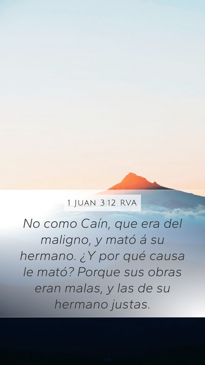 1 Juan 3:12 RVA Bible Verse Image