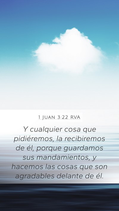 1 Juan 3:22 RVA Bible Verse Image