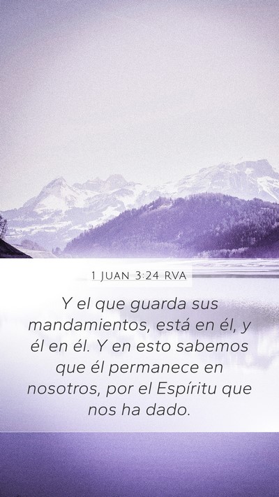 1 Juan 3:24 RVA Bible Verse Image