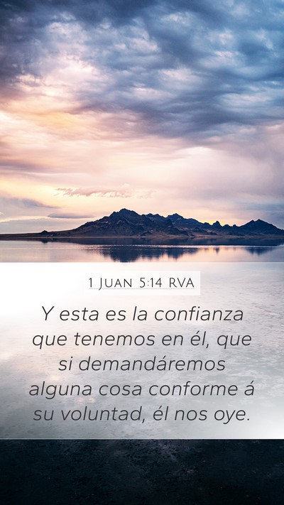 1 Juan 5:14 RVA Bible Verse Image